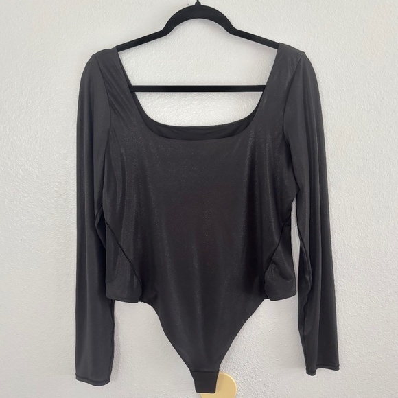 Lululemon Wundermost Ultra-Soft Nulu Square Neck Long Sleeve Bodysuit Size XL - Picture 1 of 9